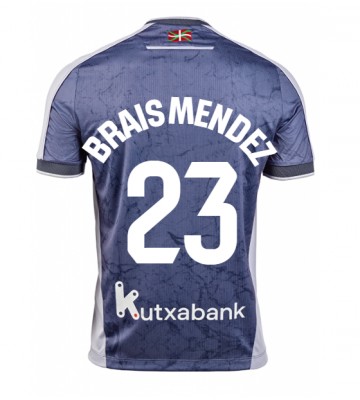 Real Sociedad Brais Mendez #23 Udebanetrøje 2025-26 Kortærmet